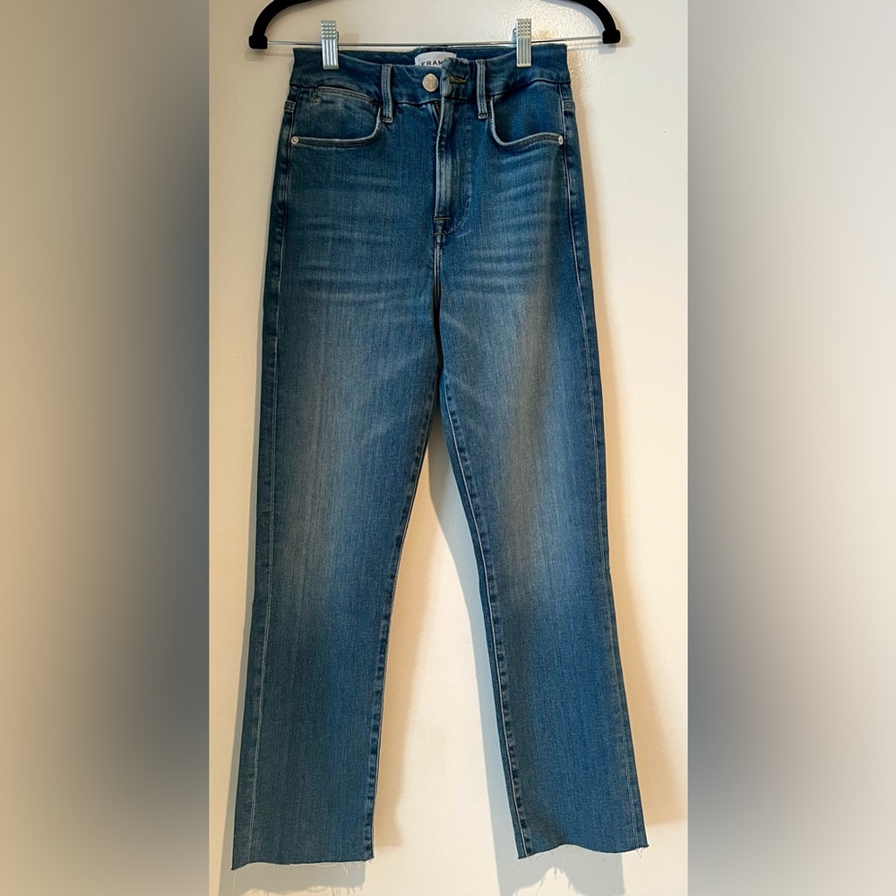 NEW WITHOUT TAGS / NEVER WORN: Le Super High Straight-Leg Jeans, Size 26